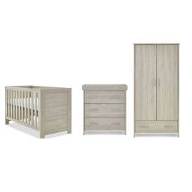 Obaby Nika 3 Piece Nursery Furniture Set - Grey Wash