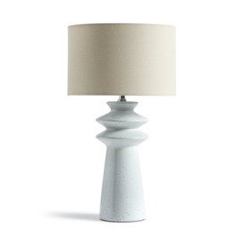 Habitat Astraeus Ceramic Table Lamp - White & Cream