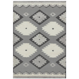 Asiatic Monty In and Outdoor Rug - 200x290cm - Black & Grey