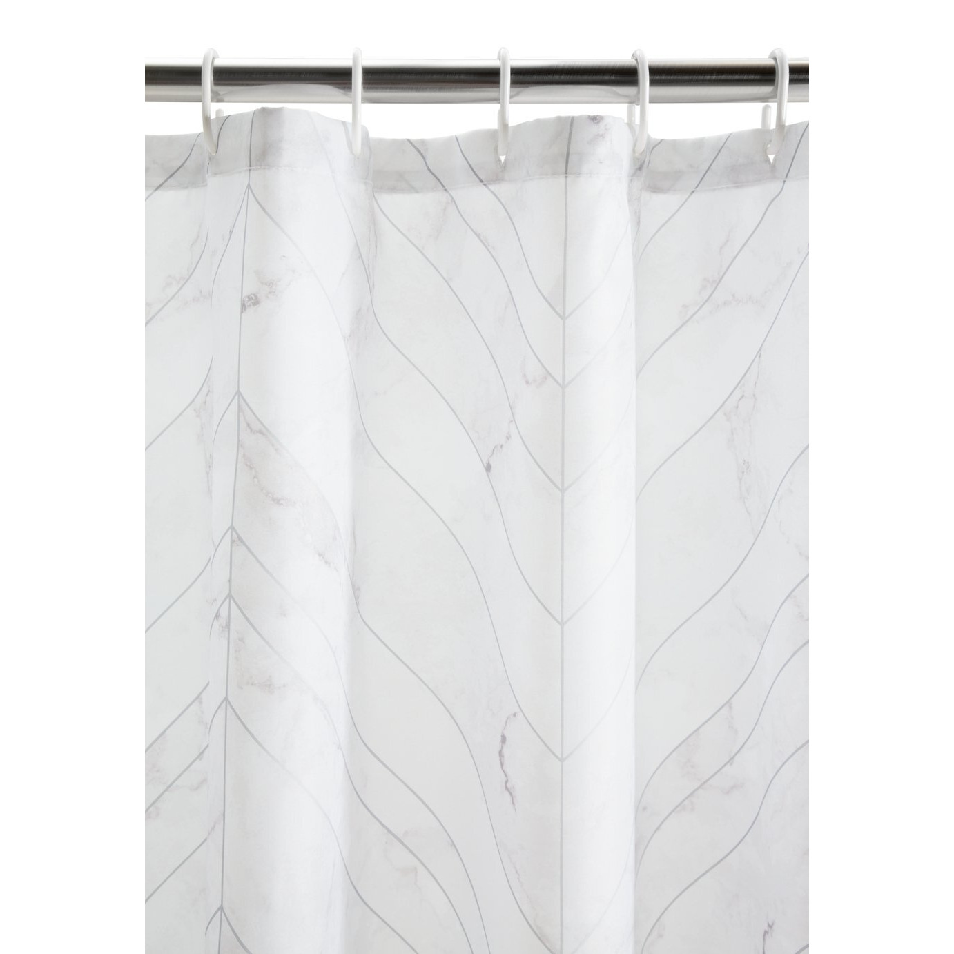 Habitat Marble Metallic Shower Curtain