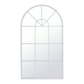 Habitat Arch Window Mirror - Grey - 70x40cm