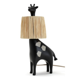 Habitat Kids Giraffe Rattan Table Lamp - Black
