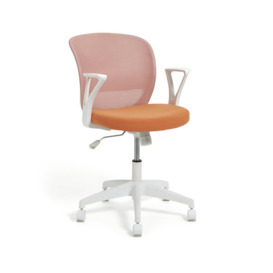Habitat Beck Mesh Office Chair - Pink & Orange