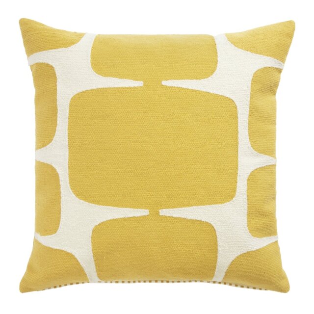 Habitat x Scion Lohko Cushion - Mustard - 43x43cm