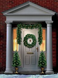 Premier Decorations Pre lit Christmas Door Decorations