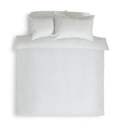 Habitat Stripe White & Grey Bedding Set - Double