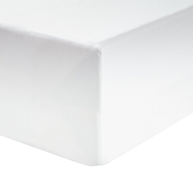 Habitat Egyptian Cotton 400TC White Fitted Sheet- Double