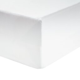 Habitat Egyptian Cotton 400TC White Fitted Sheet- Double