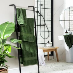 Habitat Egyptian Cotton 2 Pack Hand Towel - Forest Green