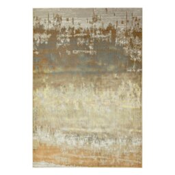 Asiatic Aurora Shiny Abstract Gold Cut Pile Rug - 120x170cm