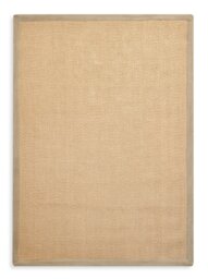 Habitat Herringbone Neutral Boarder Jute Rug - 120x170cm