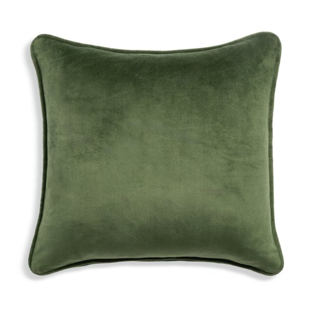 Habitat Velvet Cushion Cover - 2 Pack - Moss Green - 43x43cm