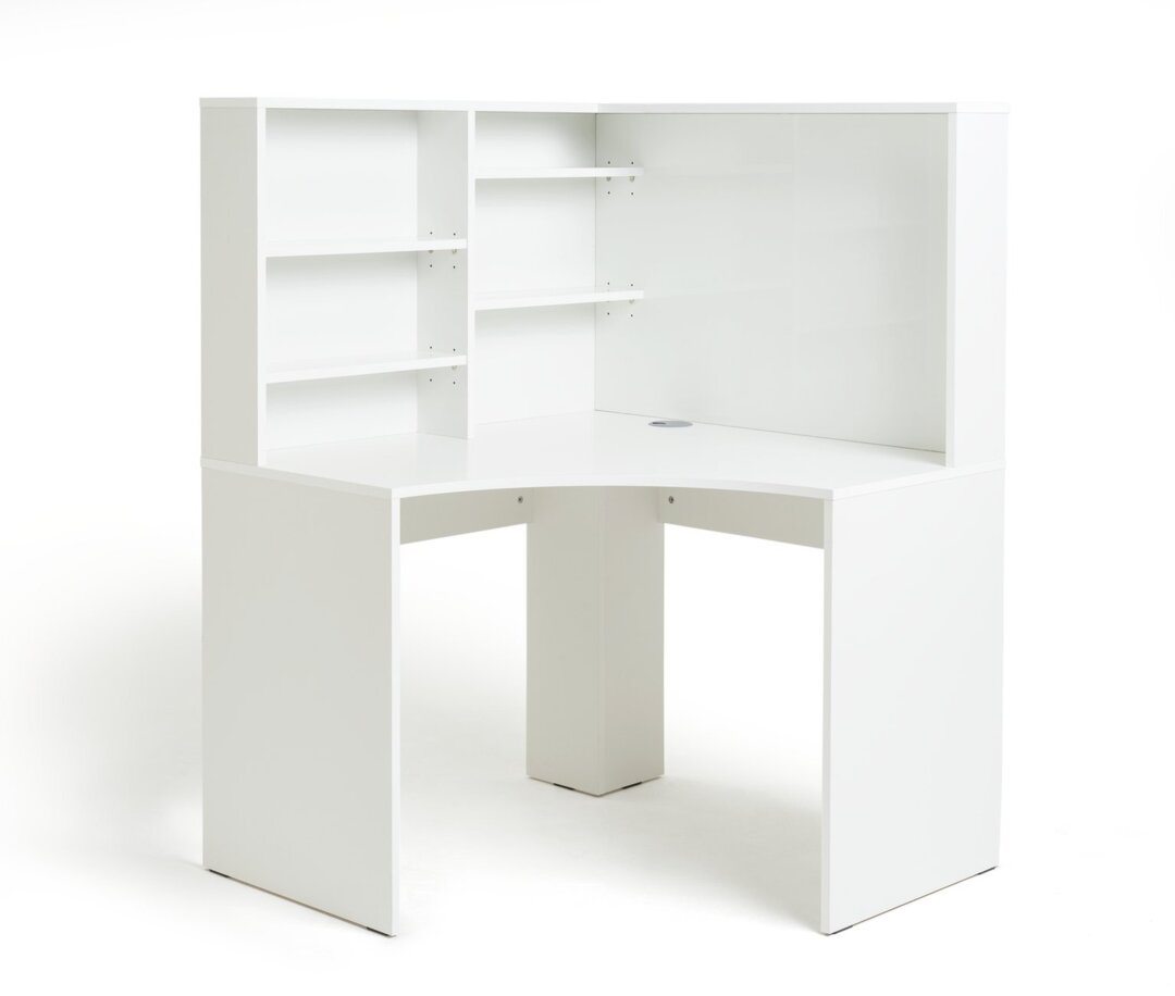 Habitat Pepper Corner Desk - White by Habitat | ufurnish.com, image size:1080x916