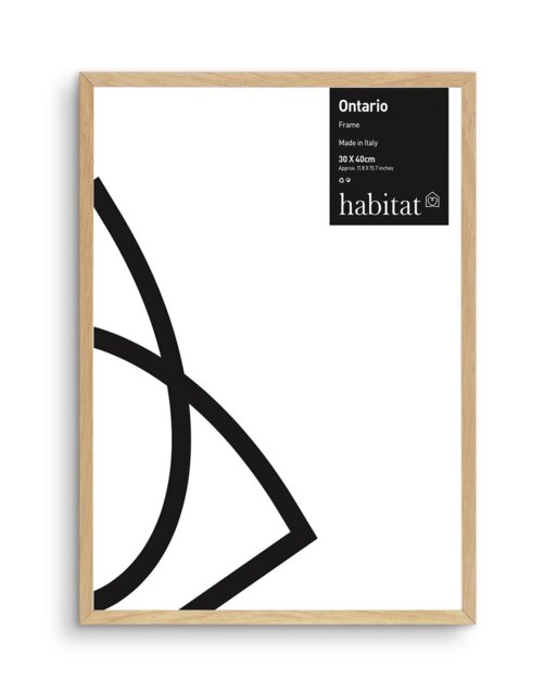 Habitat Ontario Oak Wooden Picture Frame - 30x40cm