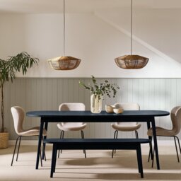 Habitat Etta Extending 6 - 8 Seater Dining Table - Black