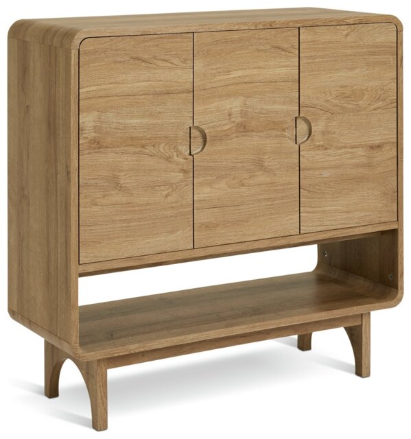 Habitat Nantes 3 Door Shoe Storage Cabinet - Oak