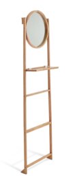 Habitat Free Standing Towel Ladder and Mirror - Natural