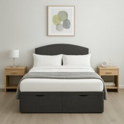 Millbrook Archer Kingsize End Lift Ottoman Bed - Charcoal