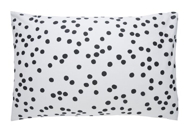 Habitat Penny Cotton Standard Pillowcase Pair - Black