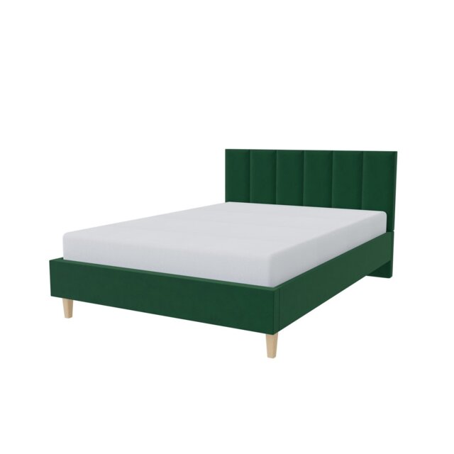 Millbrook Piper Kingsize Fabric Bed Frame - Green