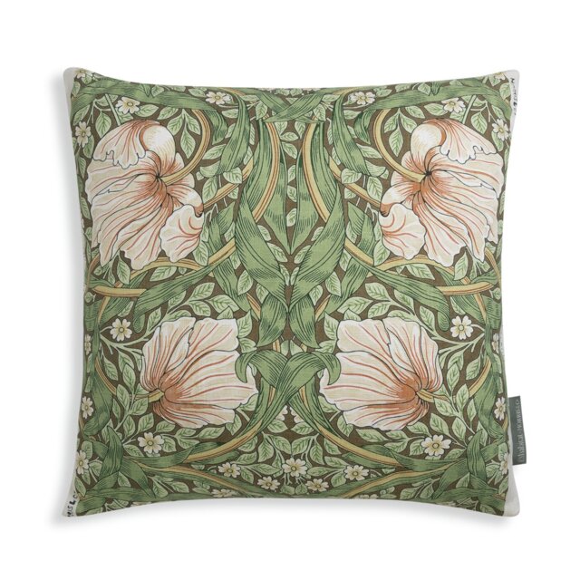 Habitat x Morris & Co. Pimpernel Cushion - Green - 50x50cm