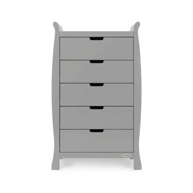 Obaby Stamford Tall 5 Drawer Chest - Warm Grey