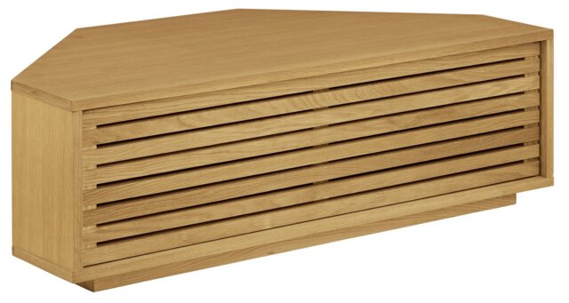 Habitat Max 1 Door Corner Oak 39 Inch TV Unit - Natural