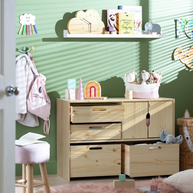 Habitat Kids Rico Double Storage Unit - Pine