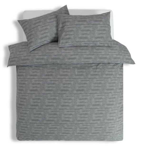 Habitat Stockholm Stripe Grey Bedding Set - Single