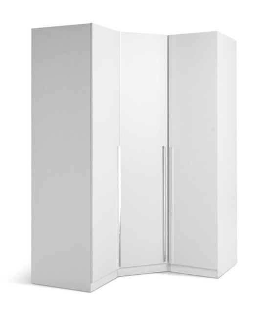 Habitat Munich Corner 3 Door Wardrobe - White