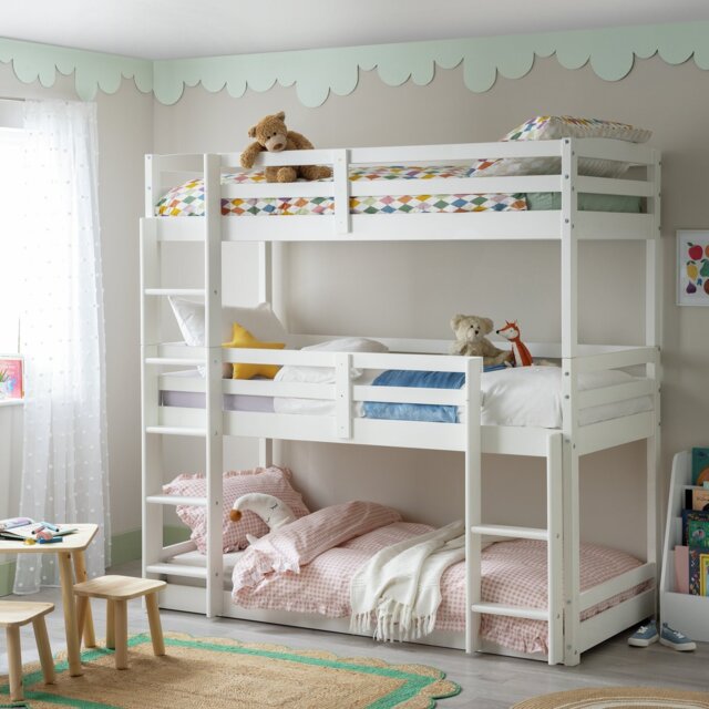 Triple Bunk Bed Beds For Three Kids Harper&BrightDesigns Harper