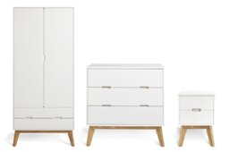 Habitat Pimlico 3 Piece 2 Door Wardrobe Set - White