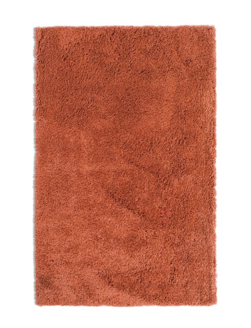 Habitat Noodle Plain Terracotta Shaggy Rug - 160x230cm