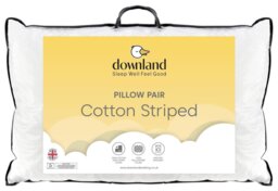 Downland Jacquard Cotton Striped Firm Pillow - 2 pack