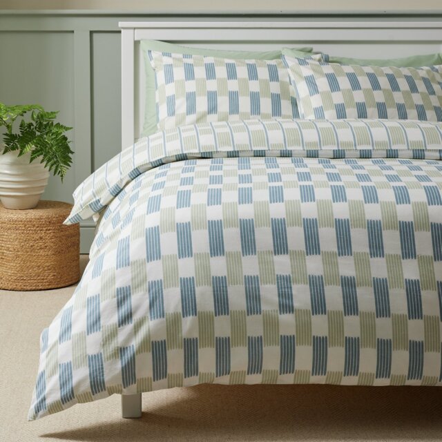 Habitat Cotton Ikat Print Bedding Set - King size
