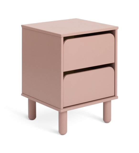 Habitat 60 Kids Alba 2 Drawer Bedside Table - Dusky Pink