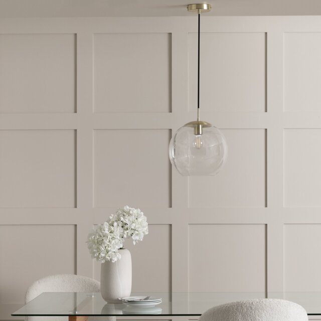 Habitat Coleman Metal Pendant Light - Brass