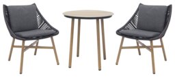 Norfolk Leisure Keswick 2 Seater Garden Bistro Set -  Grey
