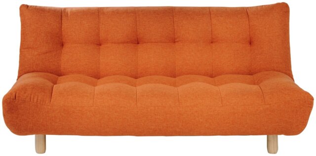 Habitat Kota 3 Seater Fabric Clic Clac Sofa Bed - Orange Red