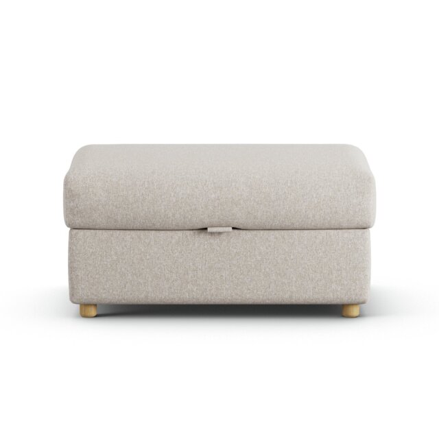 Habitat Holmfirth Fabric Footstool - Natural