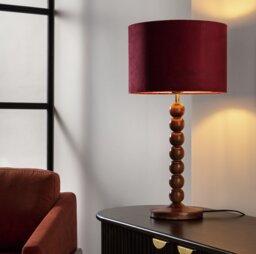 Habitat Red Velvet Easy Fit Lampshade - 30cm