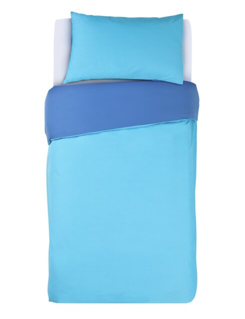 Habitat Easycare Two Tone Blue & Crystal Bedding Set -Single