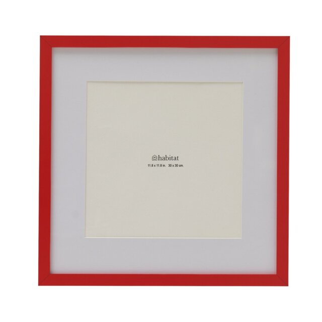 Habitat Red Picture Frame - 30X30cm