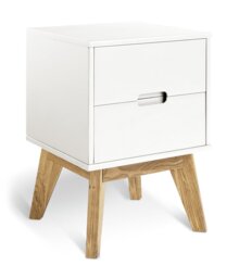 Habitat Pimlico 2 Drawer Bedside Table - White