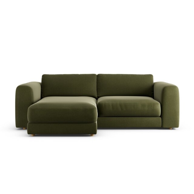 Habitat Ayr Reversible Corner Sofa - Moss Green