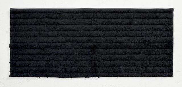 Habitat Deep Pile Black Cotton Bath Runner-40x100cm