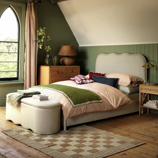Habitat Archive Checkerboard Natural  Rug-160x230cm
