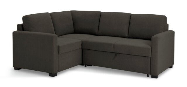 Habitat Reagan Fabric Left Hand Corner Sofa Bed - Charcoal