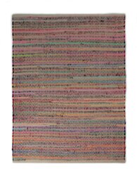 Habitat Stripe Cotton Flatweave Rug - 120x160cm