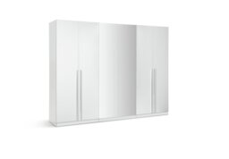 Habitat Munich 6 Door 2 Mirror Wardrobe - White